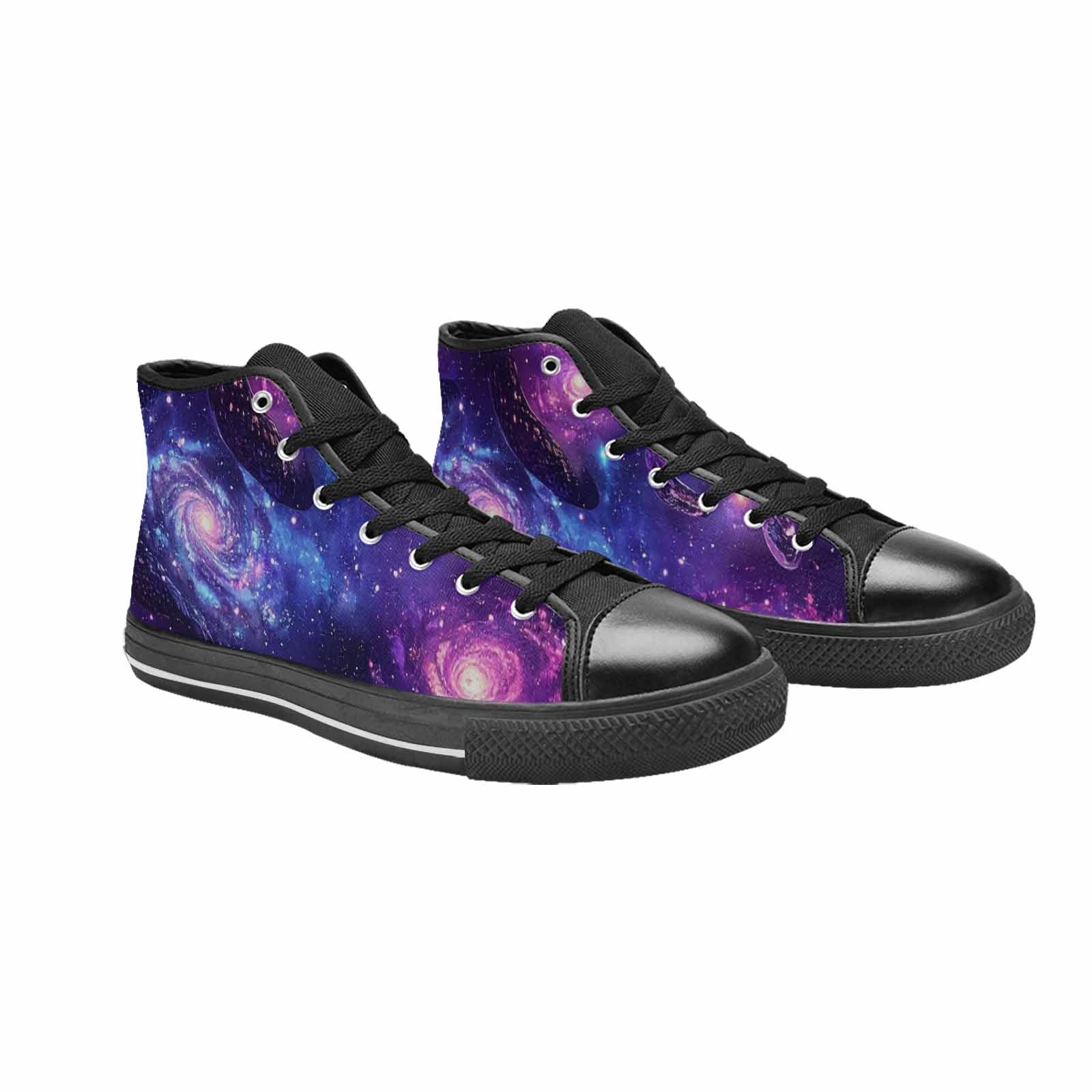 MEN'S Galaxy Snake Print High Top Canvas Vivid Shoes