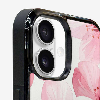 iPhone 16 Case — Japanese Cherry Blossom Pattern Sakura Flowers, Custom Phone Case