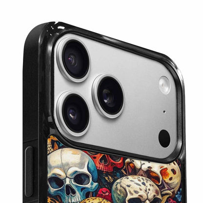 iPhone 17 Pro Case — Skulls Pattern Hundreds Of Sma Gothic, Original Design Phone Case
