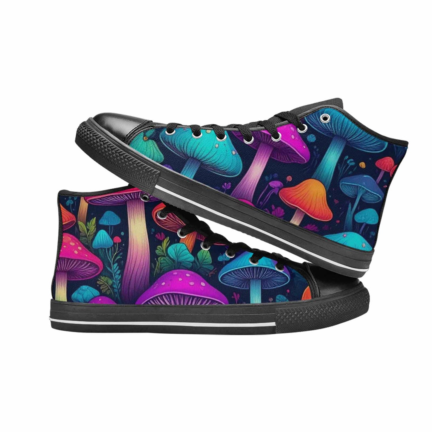 WOMEN'S Psychedelic Mushroom High Top Canvas Aesthetic Shoes