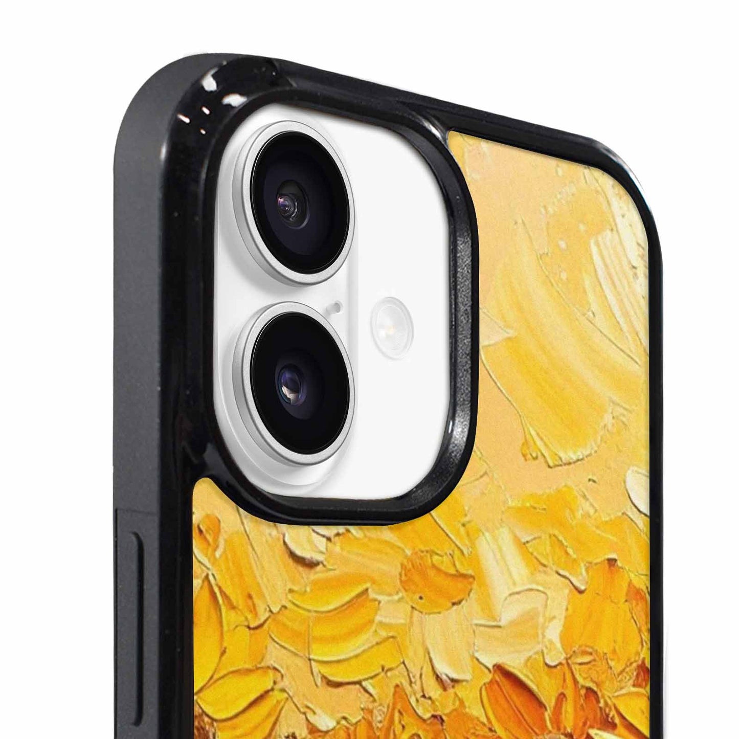 iPhone 17 Case — Impressionist Sunflower Brushstroke Pattern Floral, Custom Art Phone Cover