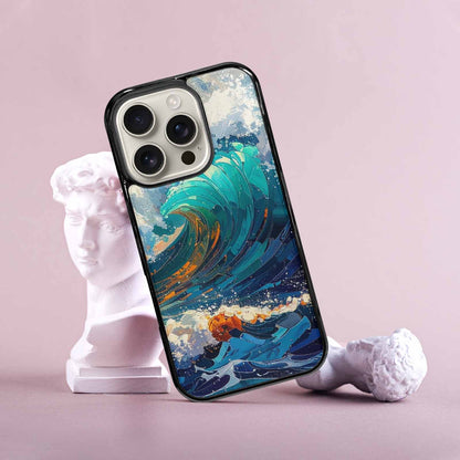 iPhone 16 Pro Case — Wave Crest Splash Wave Crest Splash, Personalized Phone Case