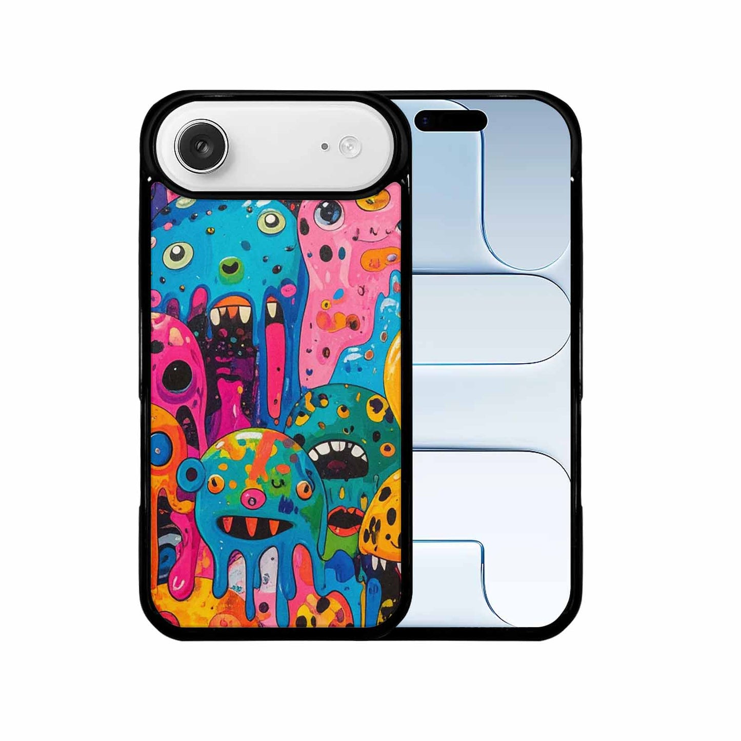 iPhone 17 Air Case — Melting Aliens Pattern Hundreds Of Alien, Original Design Phone Case