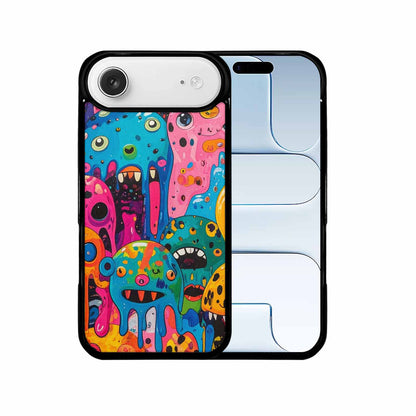iPhone 17 Air Case — Melting Aliens Pattern Hundreds Of Alien, Original Design Phone Case