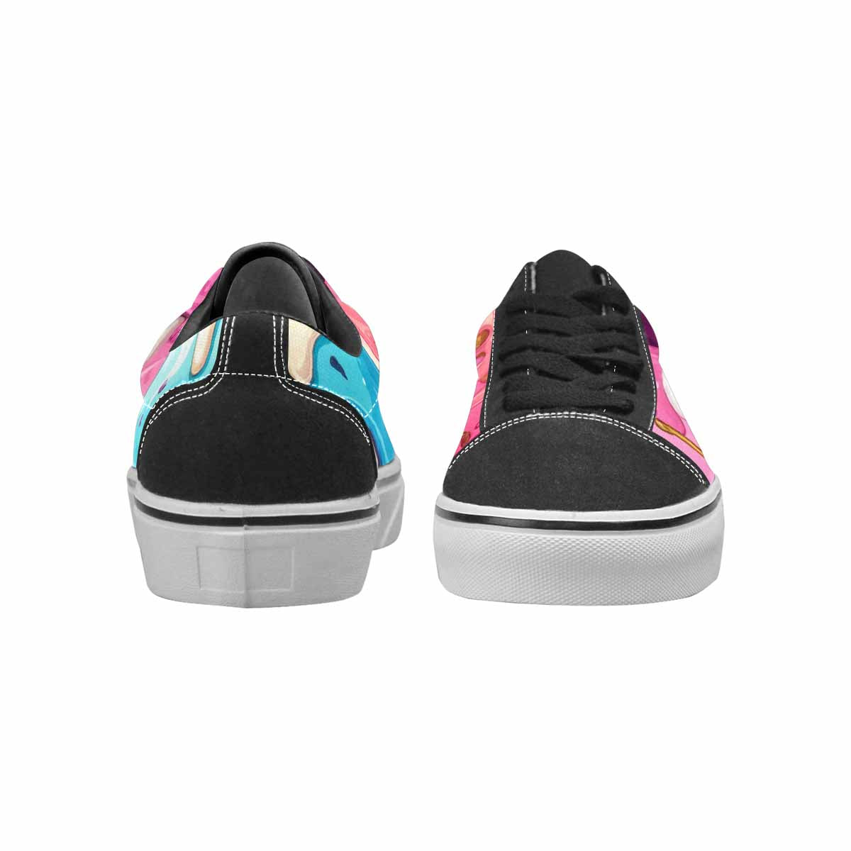 MEN'S Melting Icecream Monster Cherry Canvas Lace-Up Dreamcore Custom Sneakers