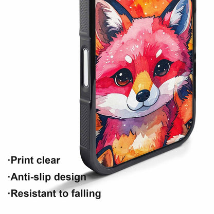 iPhone 17 Air Case — Watercolor Kawaii Fox Faces Watercolor Abstract, Custom Designed Case Cover
