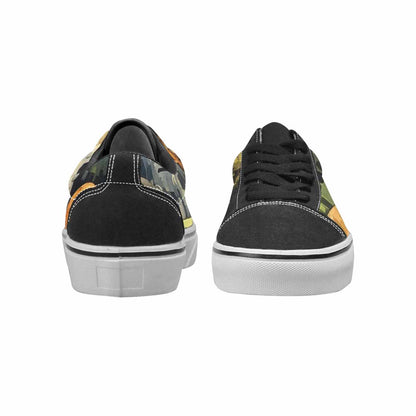 WOMEN'S Monsters  Camo Monsters Lace-Up Canvas Y2K Shoes