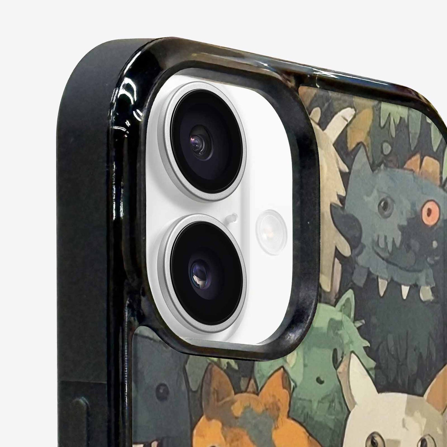 iPhone 16 Plus Case — Monsters Camomonsters Pattern D6o, Unique Phone Case Design