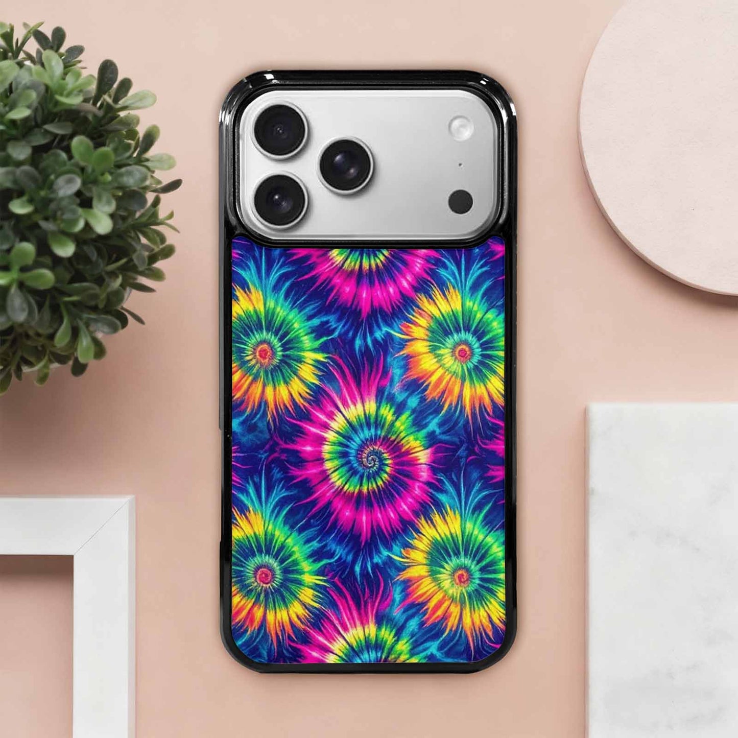 iPhone 17 Pro Max Case — Tie Dye Neon Acid Tie Dye, Original Design Phone Case