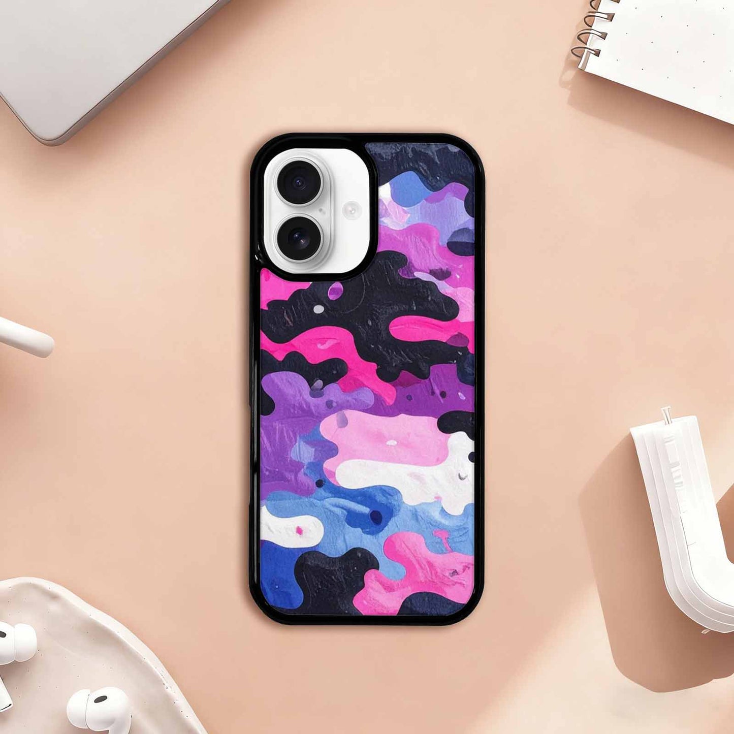 iPhone 17 Case — Vivid Camo Genderfluid Camo, Personalized Phone Case