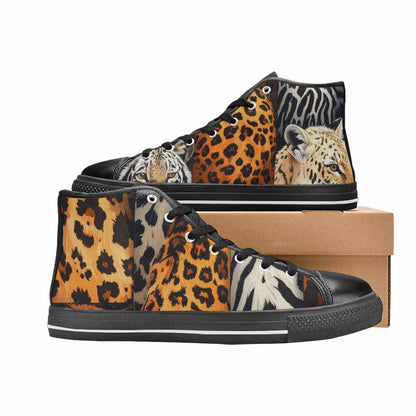 WOMEN'S Animal Print High Top Canvas Y2K Shoes