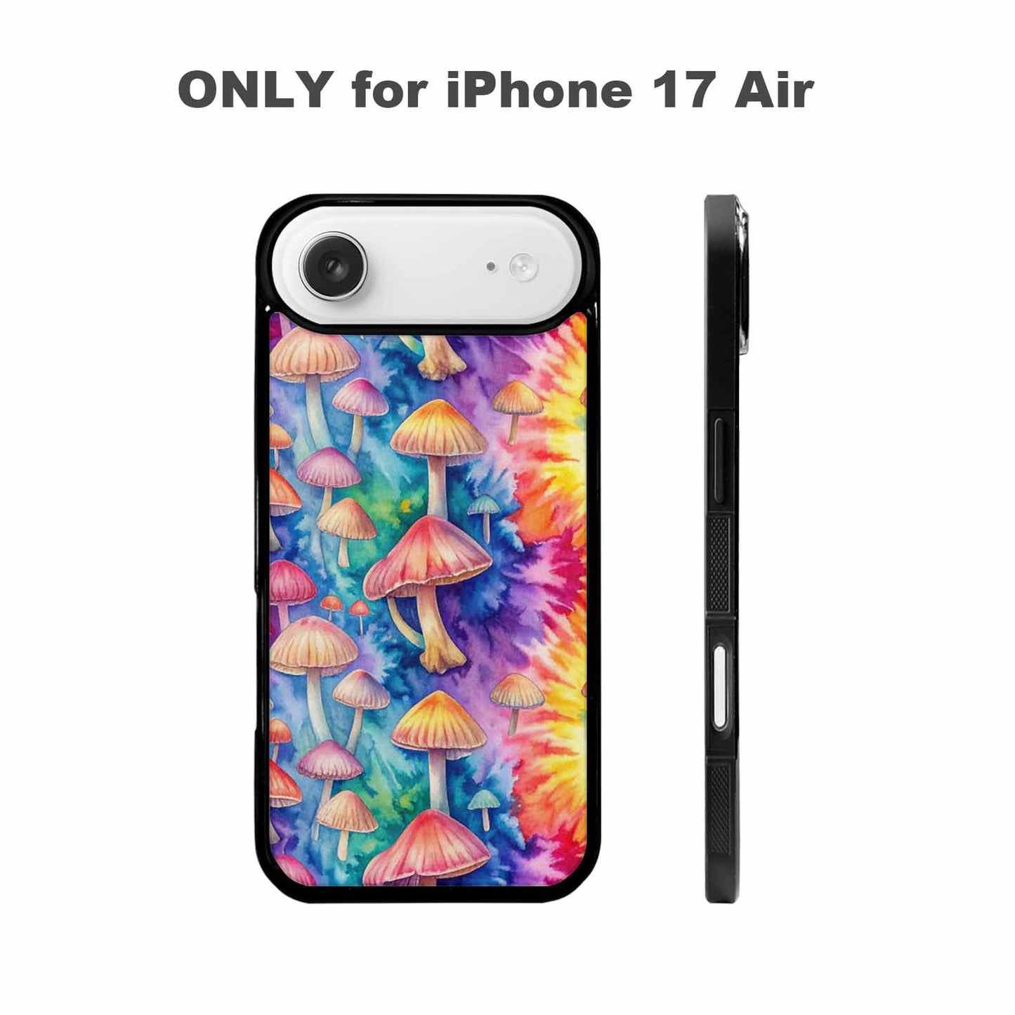 iPhone 17 Air Case — Mushrooms Tie Dyemushrooms Pat Hbx Tie, Custom Print Case Cover