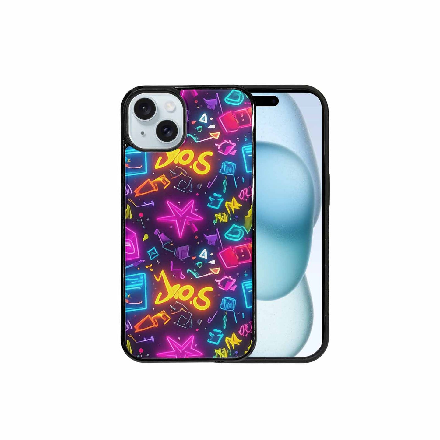 iPhone 15 Plus Case — 80s Retro Motif 80s Retro Motifs, Custom Made Phone Cover
