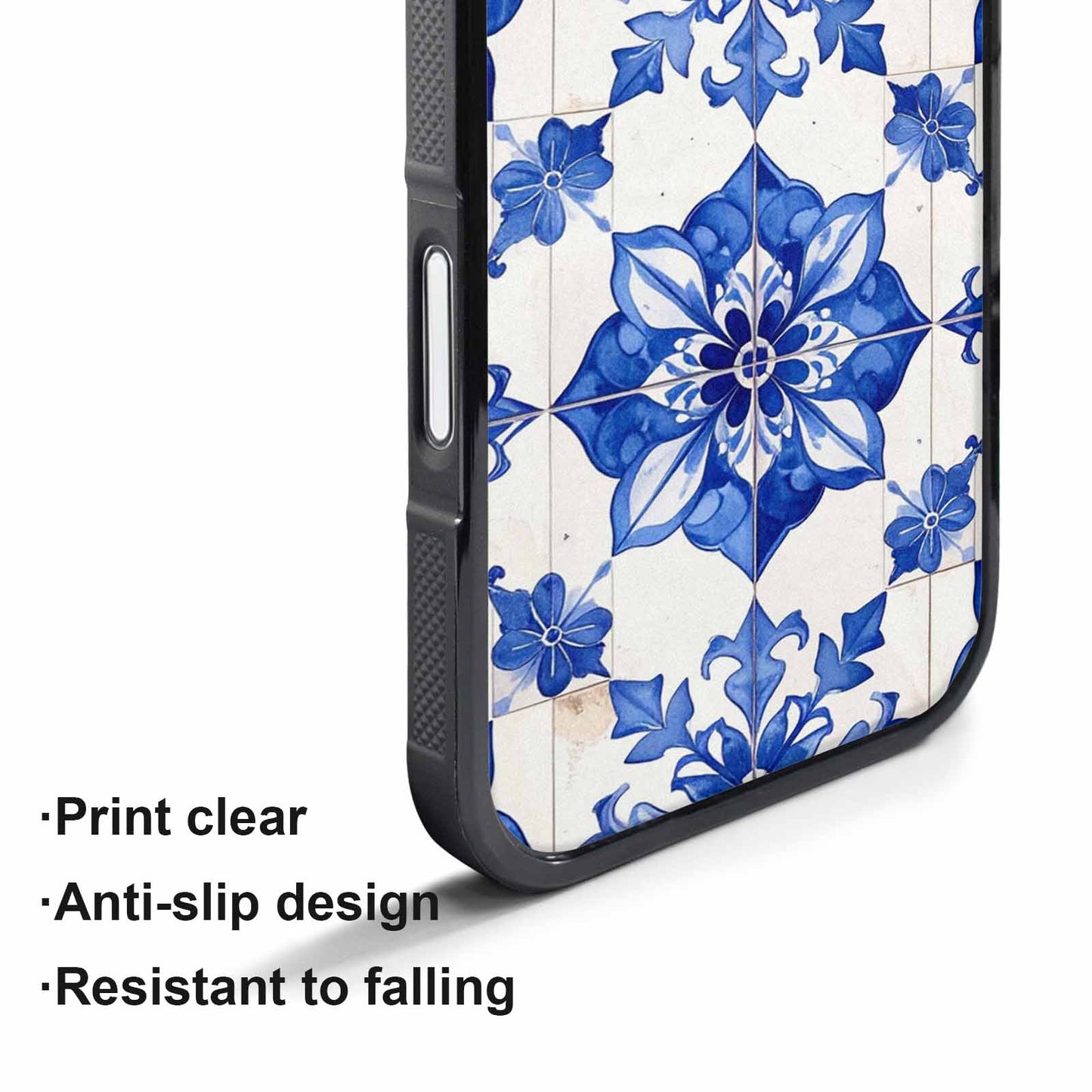 iPhone 17 Pro Max Case — Talavera Tile Floral, Custom Designed Case Cover
