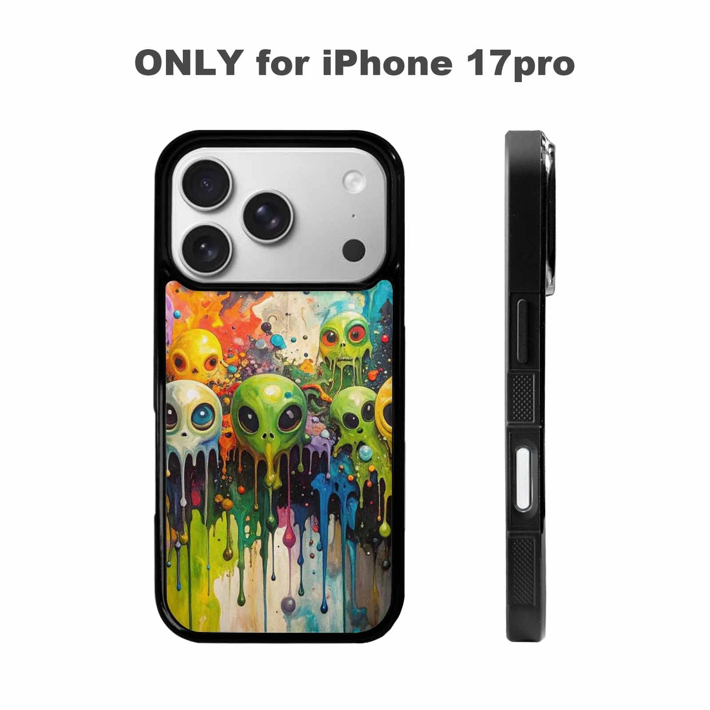 iPhone 17 Pro Case — Aliens Camomelting Aliens Patt Q9t Alien, Custom Print Case Cover