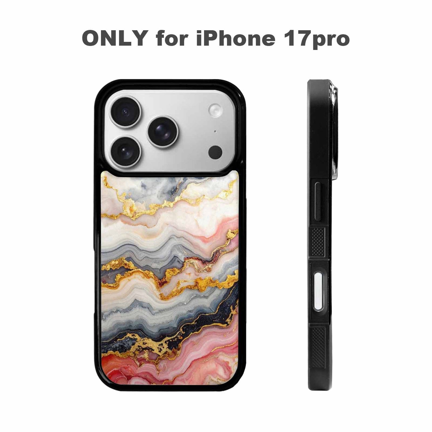 iPhone 17 Pro Case — Marble Vein Marble Veins Pattern Original, Custom Designed Case Cover
