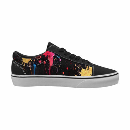 MEN'S Paint Splatter Canvas Lace-Up Dark Academia Shoes