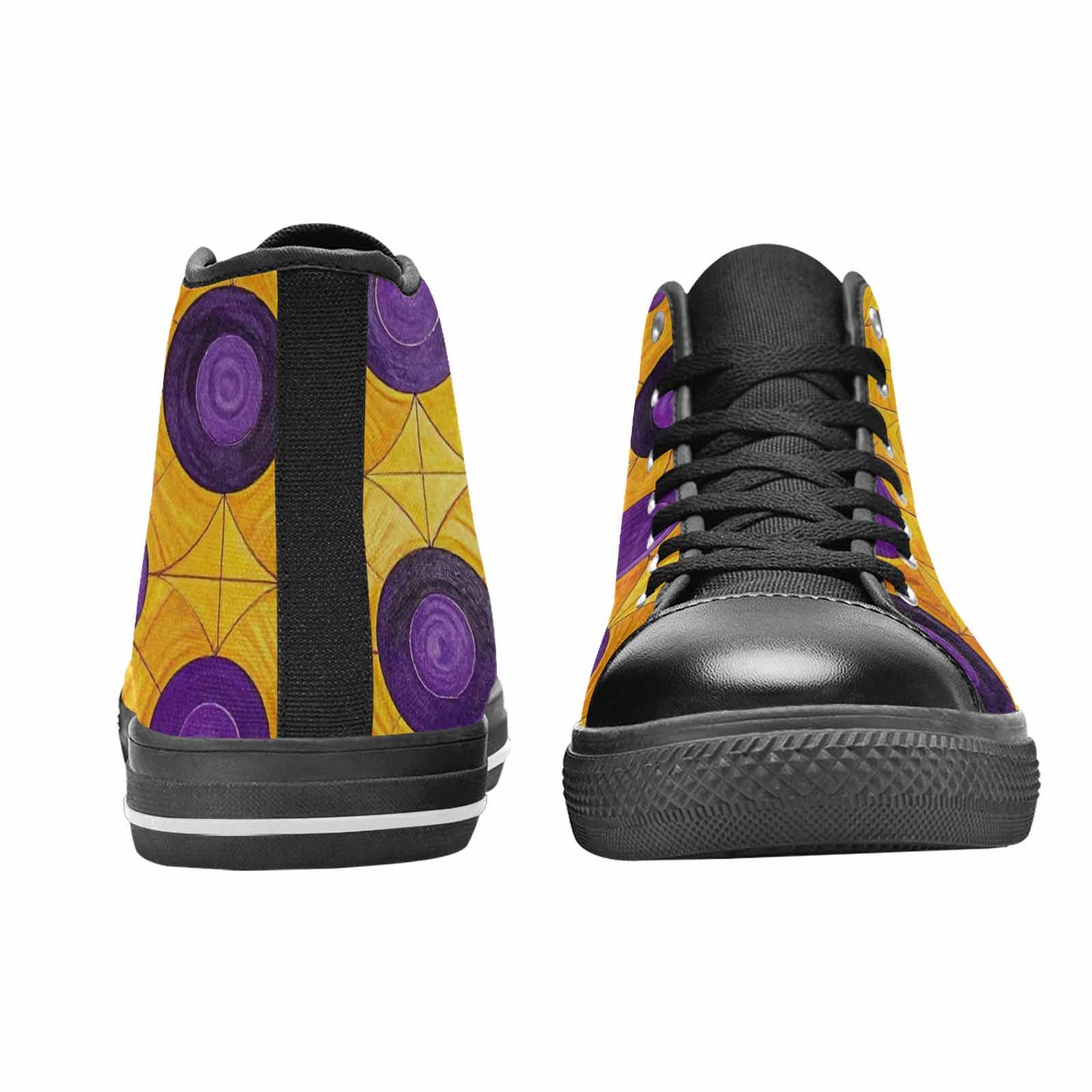 MEN'S Intersex Flag Color High Top Canvas Y2K Custom Sneakers