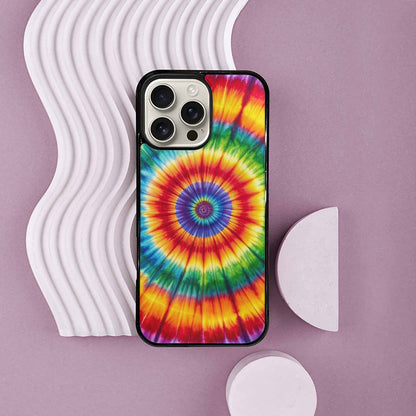 iPhone 16 Pro Max Case — Rainbow Spiral Tie Dye Alt, Customized Protective Case