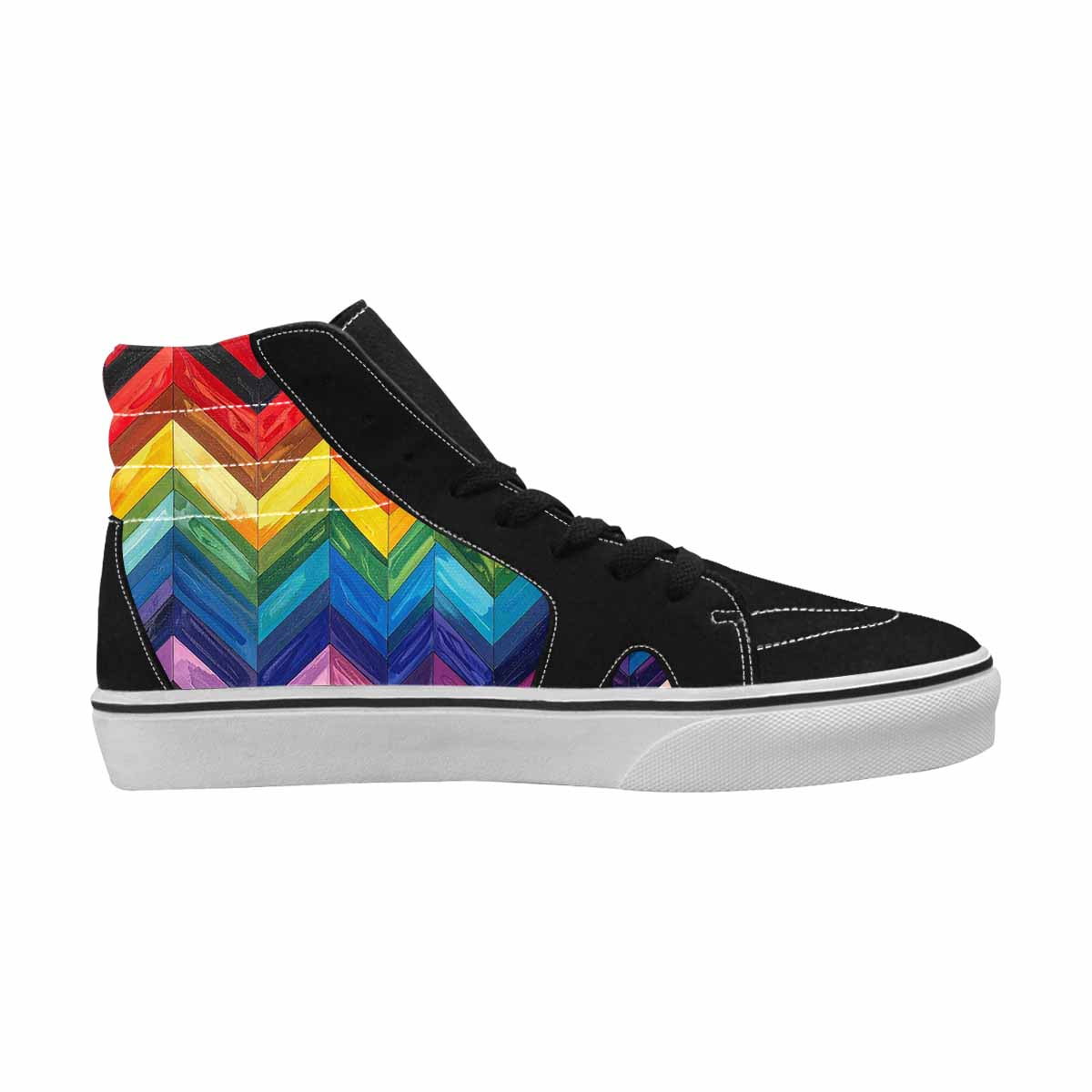 WOMEN'S Progress Pride Flag High Top Canvas Dreamcore Sneakers