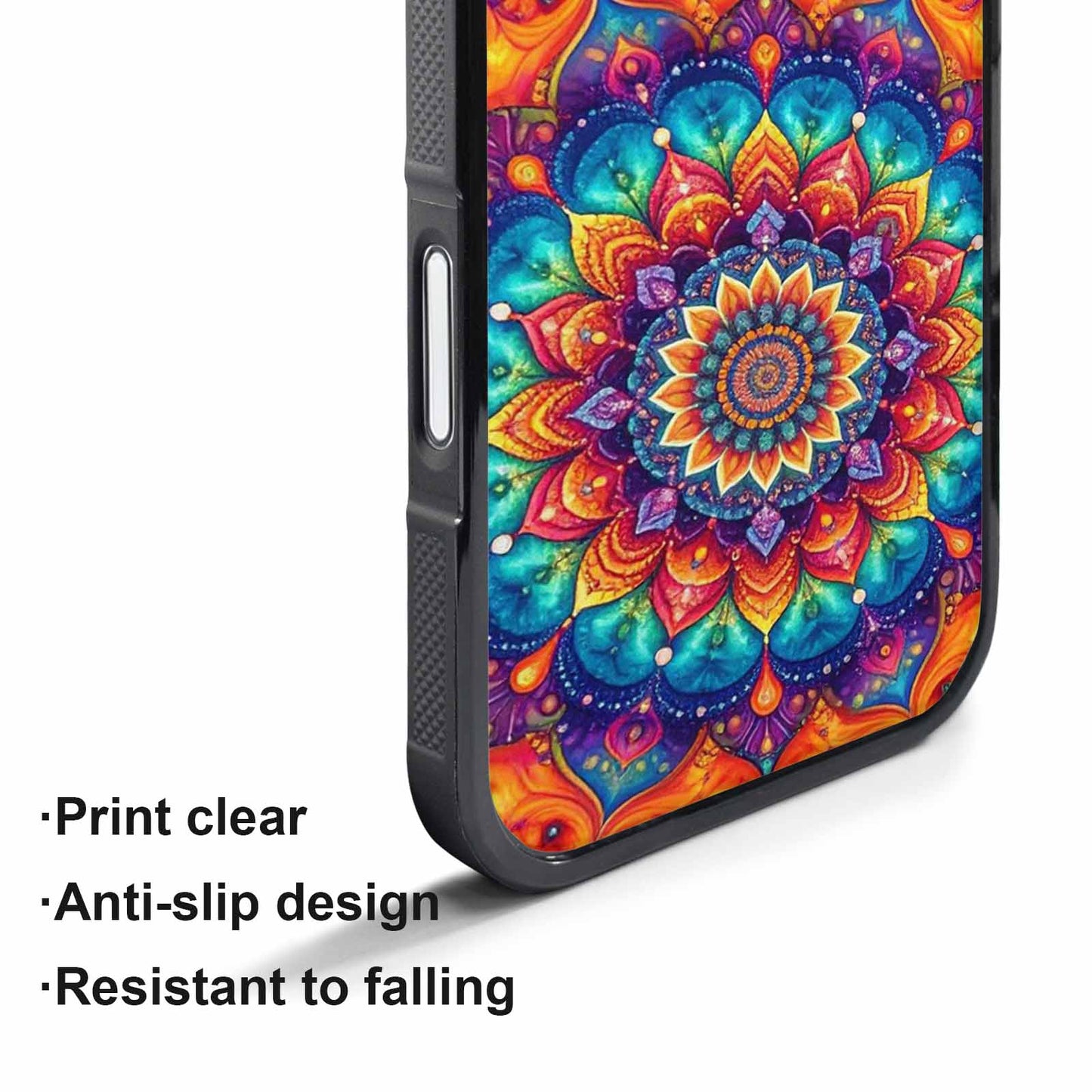 iPhone 17 Pro Case — Tie Dye Mandala Art Seamless Tie, Personalized Phone Case