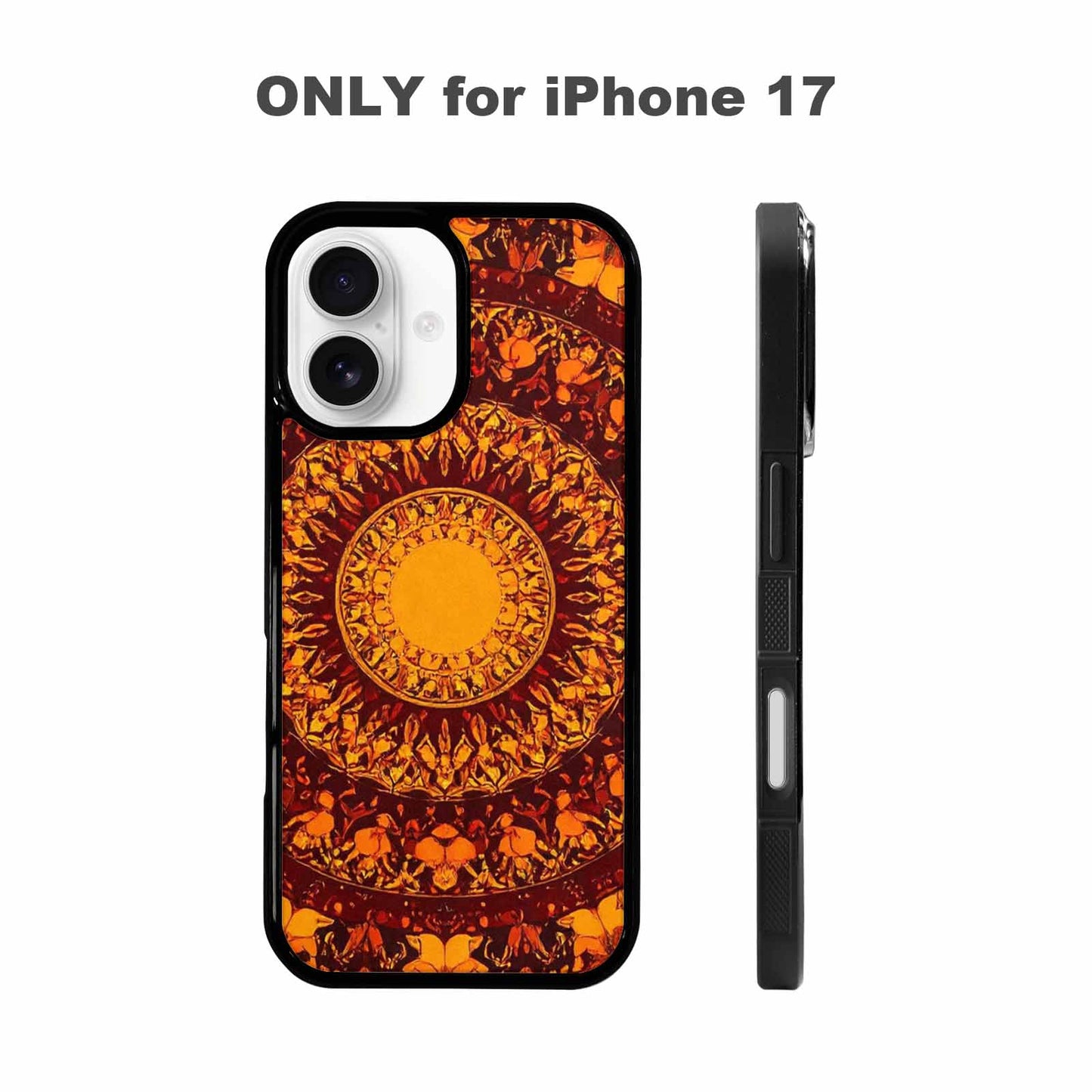 iPhone 17 Case — Mandala Lions Art Seamless Original Art, Custom Designed Case Cover