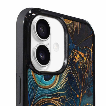 iPhone 17 Case — Metallic Zodiac Peacock Original Art, Customized Protective Case
