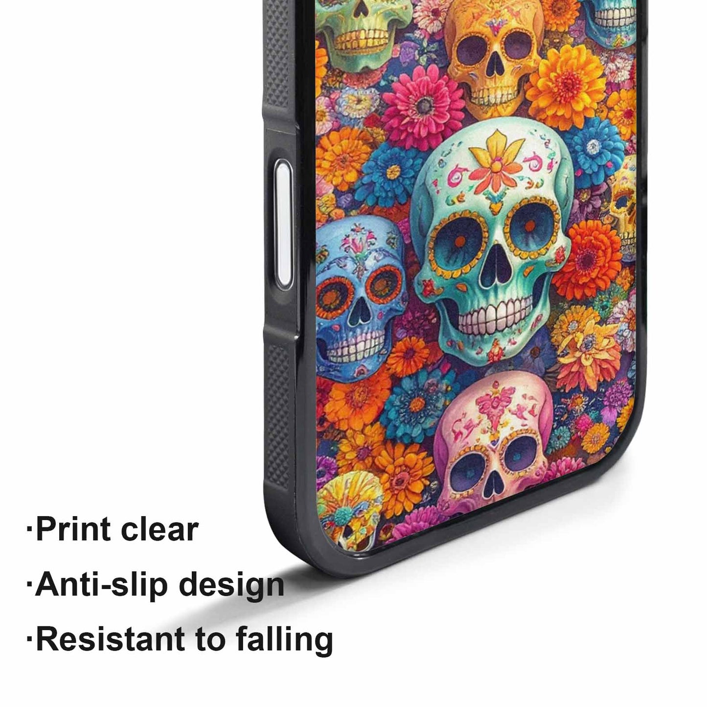 iPhone 17 Pro Max Case — Ornate Candy Color Skull Gothic Skulls, Personalized Phone Case