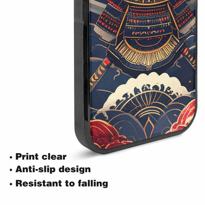 iPhone 15 Case — Samurai Art Repeat Pattern, Custom Art Phone Cover