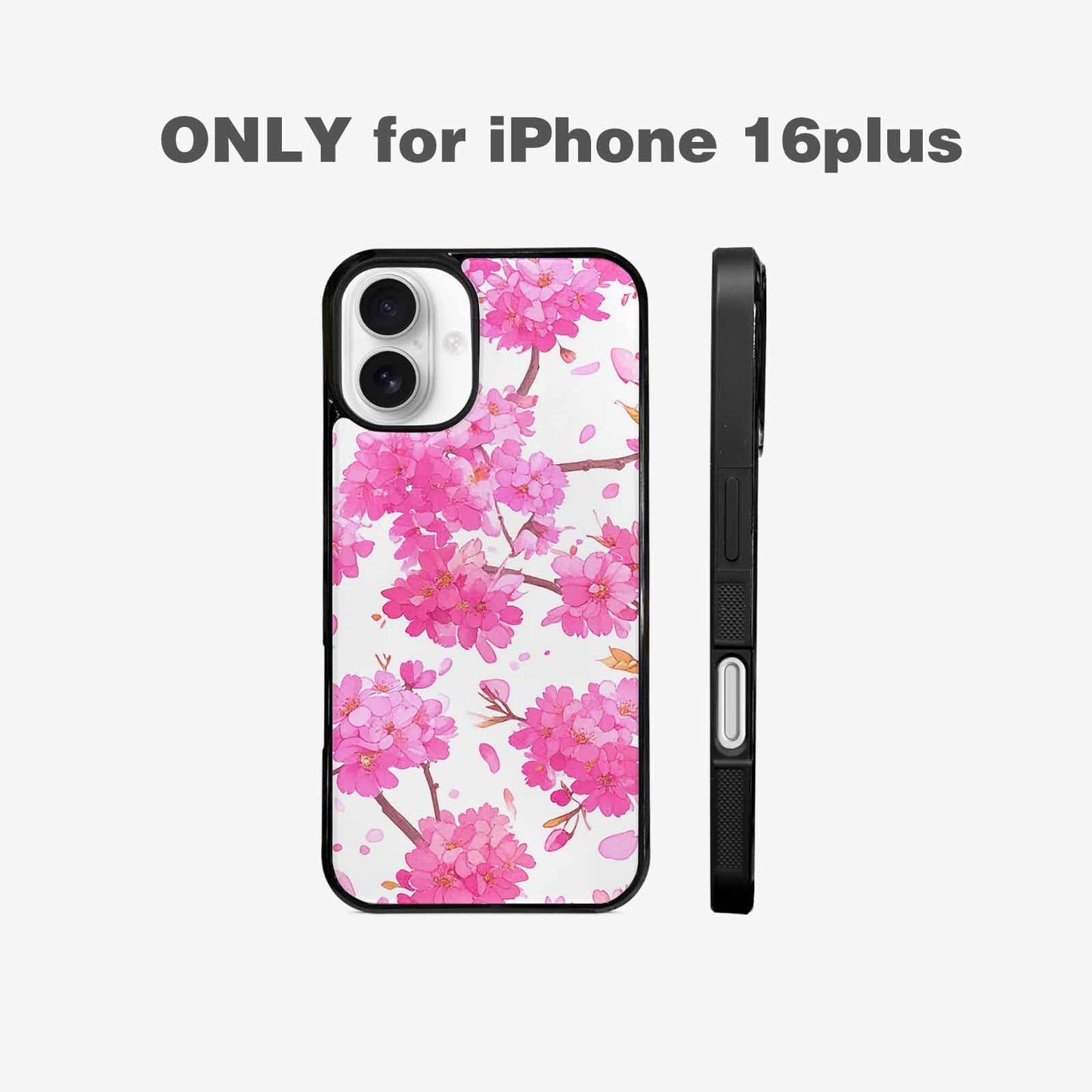 iPhone 16 Plus Case — Cherry Blossom Branch Cherry Blo, Custom Made Phone Cover