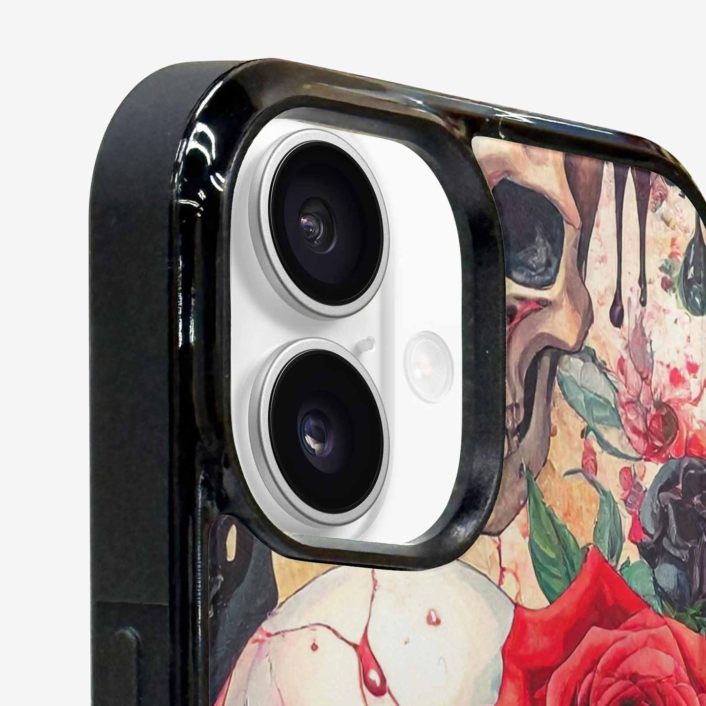 iPhone 16 Plus Case — Skulls And Roses Skulls And Roses, Custom Phone Case