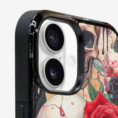 iPhone 16 Plus Case — Skulls And Roses Skulls And Roses, Custom Phone Case