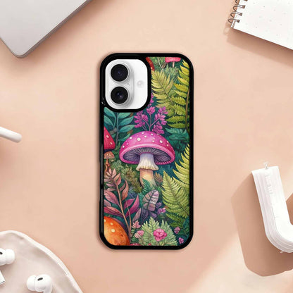 iPhone 17 Case — Mushrooms Botanicalmushrooms P Vyk Floral, Custom Designed Case Cover