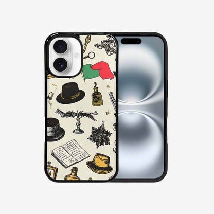 iPhone 16 Case — Noir Spy Silhouette Pen Ink Noir, Custom Art Phone Cover