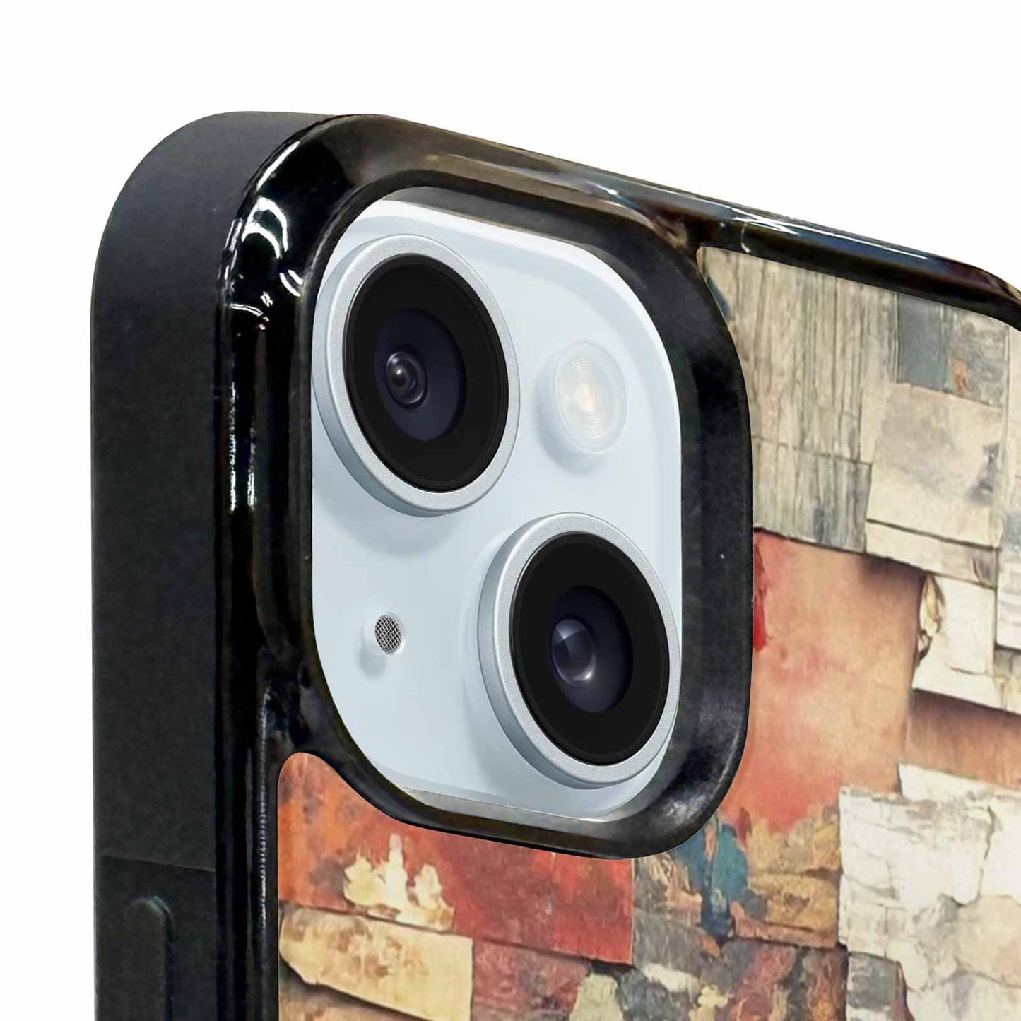iPhone 15 Plus Case — Distressed Grunge Texture Pattern Hundreds Of, Custom Printed Phone Case