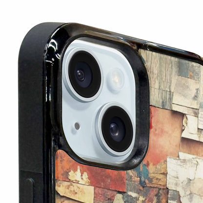 iPhone 15 Plus Case — Distressed Grunge Texture Pattern Hundreds Of, Custom Printed Phone Case