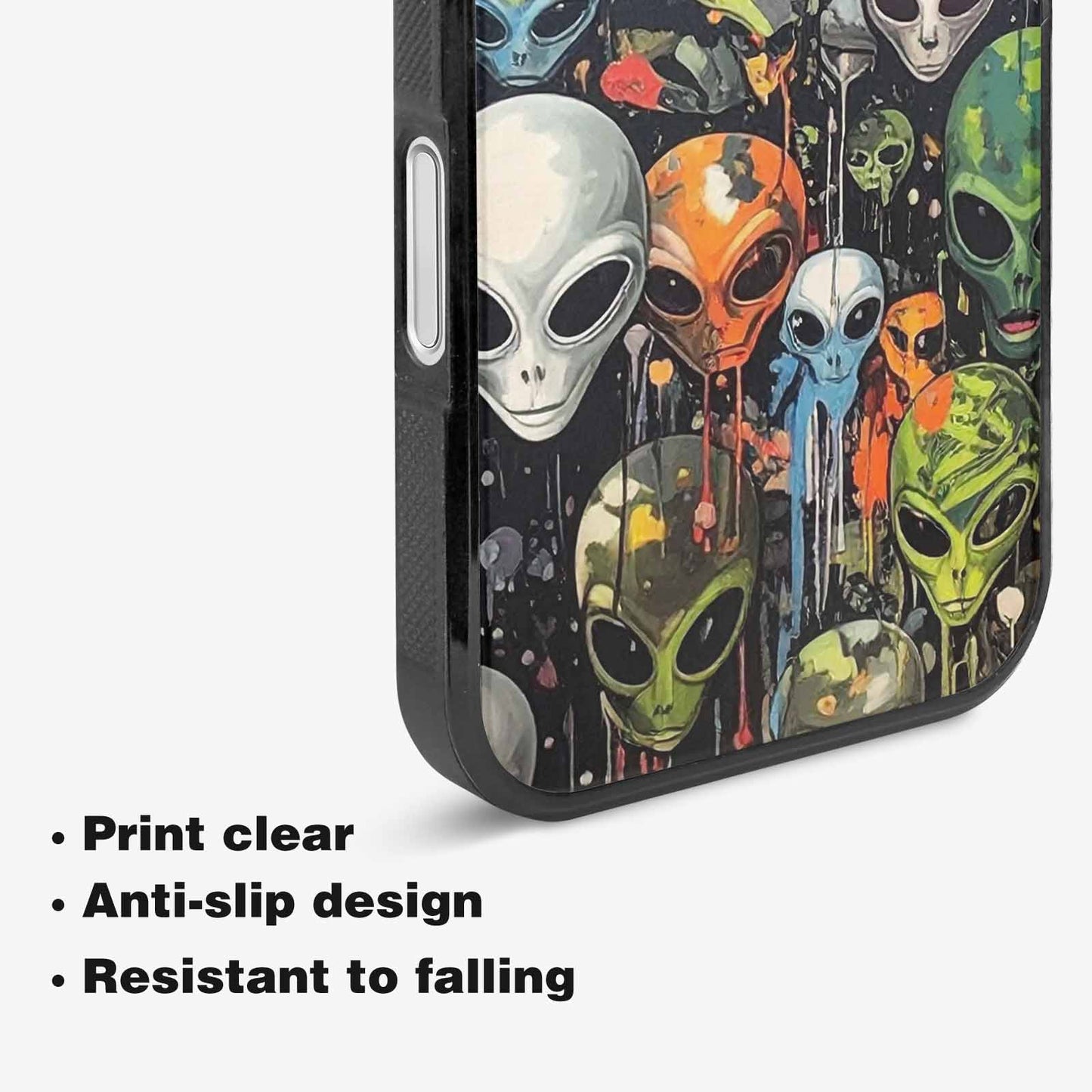 iPhone 16 Plus Case — Aliens Camo Aliens Pattern Hundreds Of, Customized Protective Case
