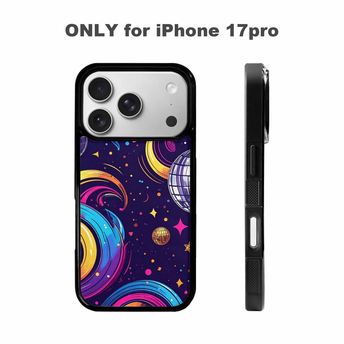 iPhone 17 Pro Case — Disco Cartoon Art Pattern Cartoon Cute, Original Design Phone Case