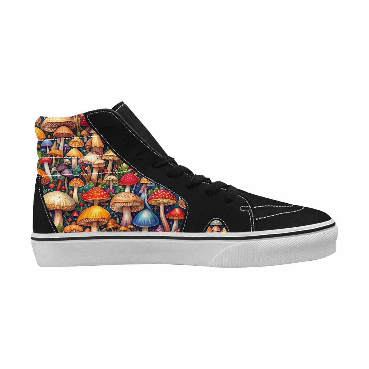 MEN'S Mushrooms (general) Mushrooms Pa High Top Canvas Surreal Shoes