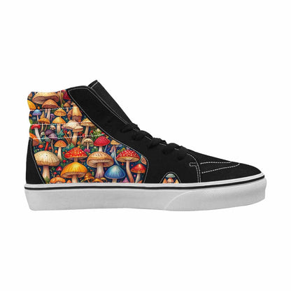 MEN'S Mushrooms (general) Mushrooms Pa High Top Canvas Surreal Shoes