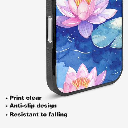 iPhone 16 Case — Monet Water Lilies Painting Pattern, Custom Designed Case Cover