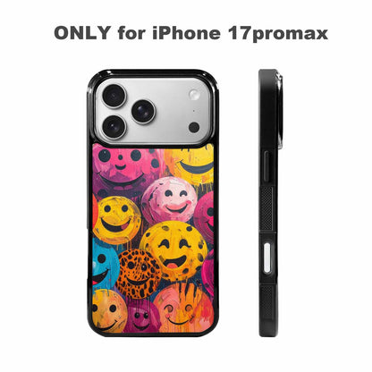 iPhone 17 Pro Max Case — Smiley Faces Animal Printsmile Animal Print, Custom Made Phone Cover