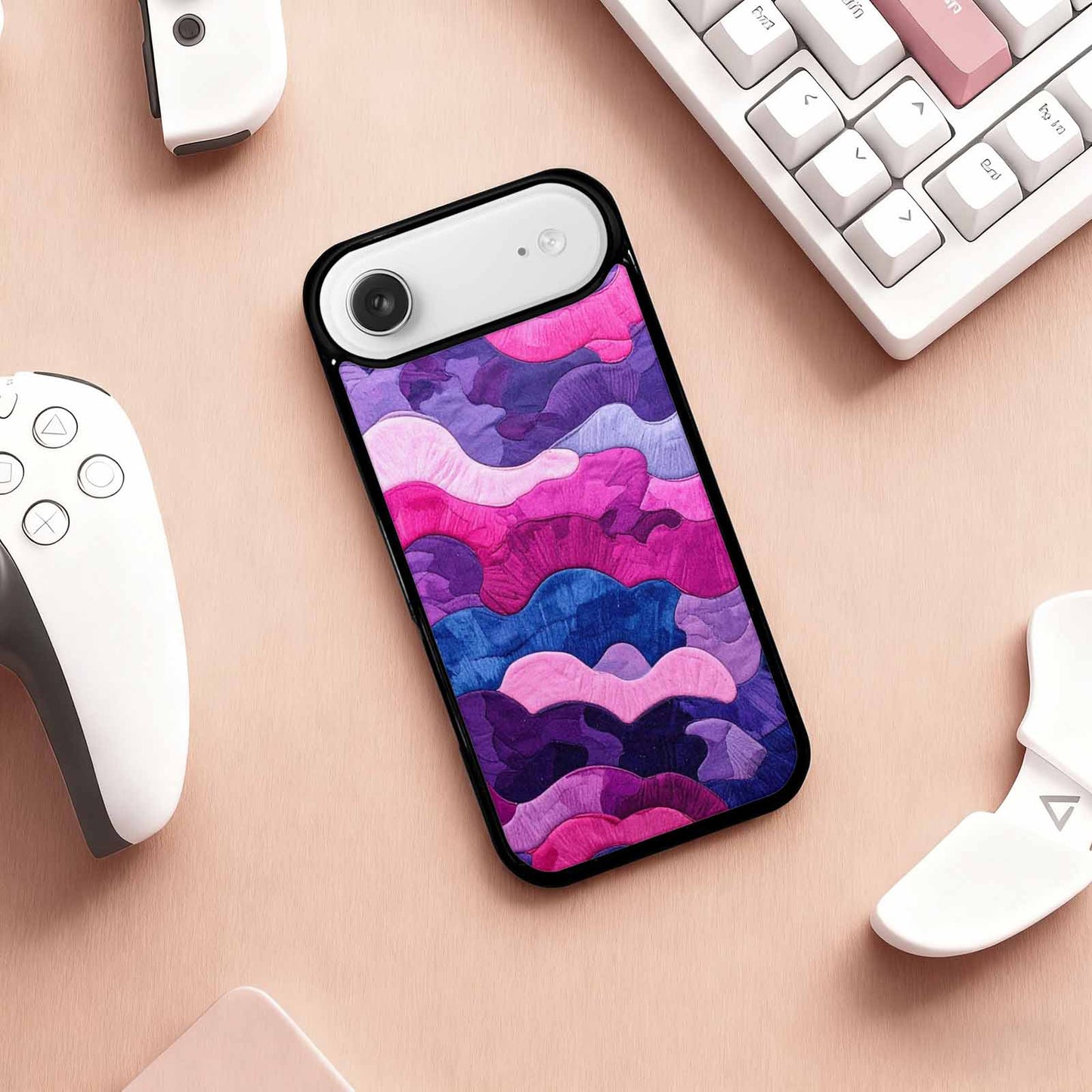 iPhone 17 Air Case — Vivid Camo Bisexual Pride Camo, Unique Phone Case Design
