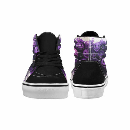 MEN'S Melting Moon Smiley High Top Canvas Grunge Shoes