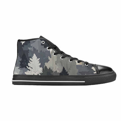 MEN'S Military Camouflage Blotch High Top Canvas Vivid Sneakers