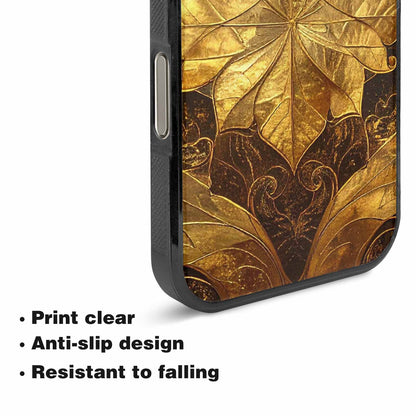 iPhone 16 Pro Max Case — Klimt Gold Leaf Artwork Pattern, Custom Made Phone Cover
