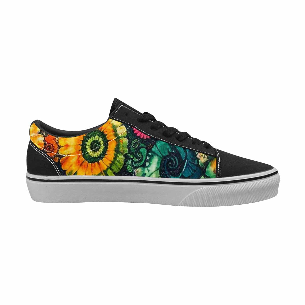 WOMEN'S Tie Lace-Up Canvas Vivid Custom Sneakers