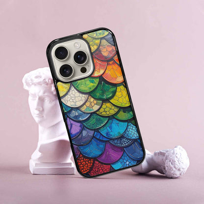 iPhone 16 Pro Case — Reptile Scale Full Color Vibrant Reptile, Custom Art Phone Cover