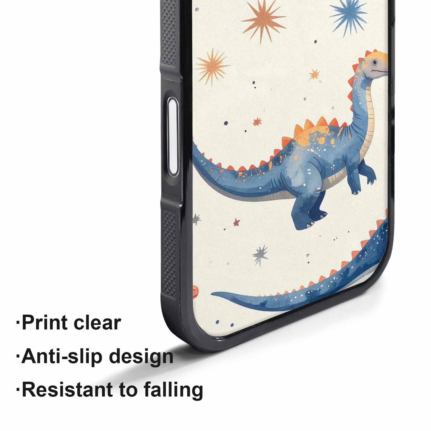 iPhone 17 Pro Max Case — Retro Dinosaurs Star Galaxy Space, Unique Phone Case Design
