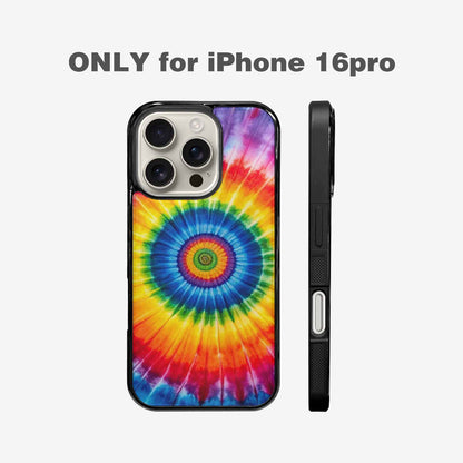 iPhone 16 Pro Case — A1 Fly Rainbow Spiral Tie Dye, Custom Designed Case Cover